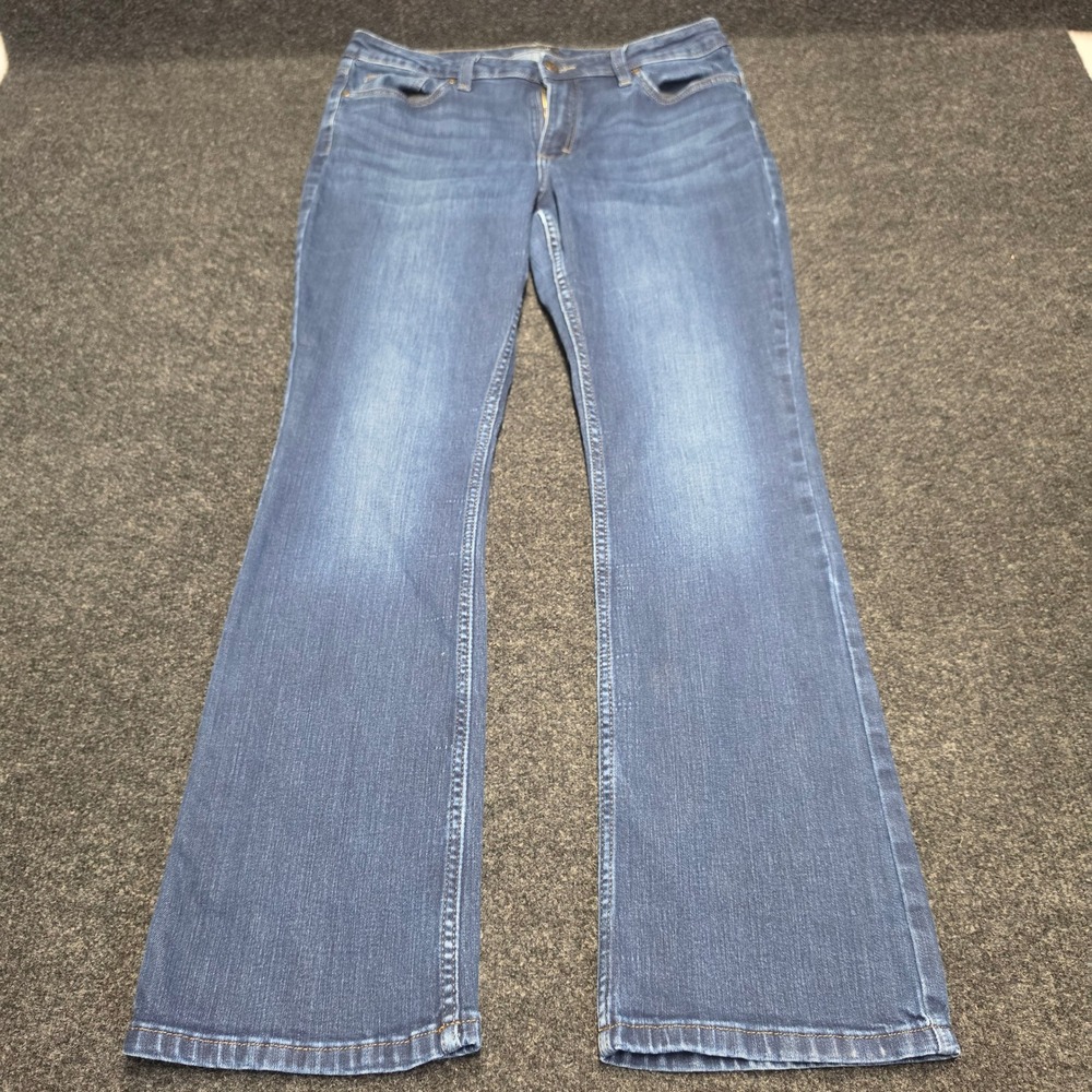 Lee Womens Bootcut Jeans Medium Wash Blue Denim Mid Rise Size 14 Medium